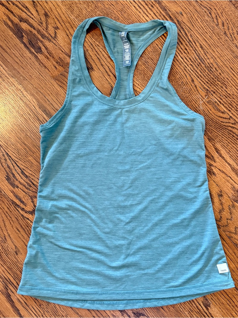 Vuori Women's Teal Racerback Tank Top